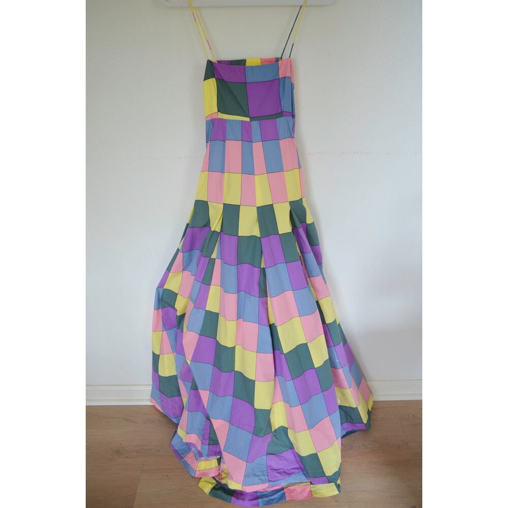 Anthropologie Bandeau Spaghetti Strap Maxi Cuixmala Patchwork Dress - Picture 4 of 9